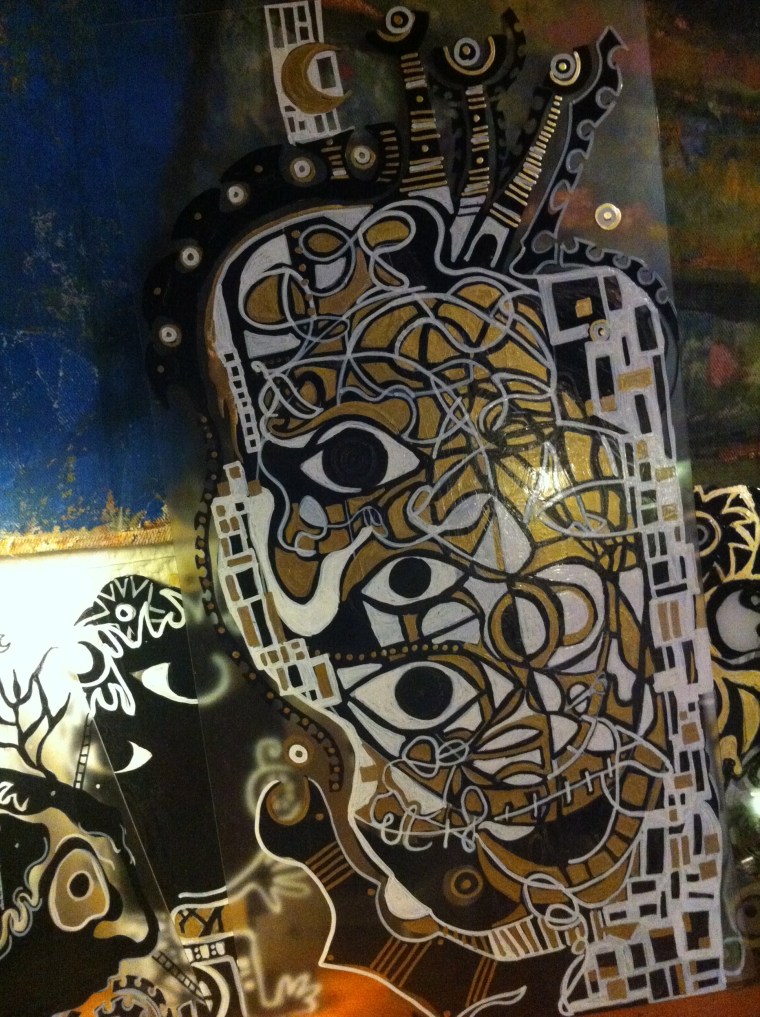 map of a brain on fire